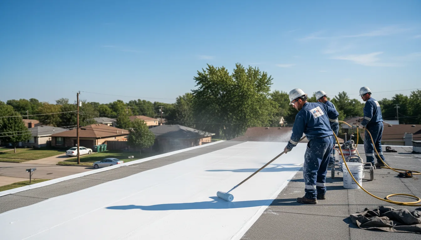 Commercial roof coating in Commerce, OK near me